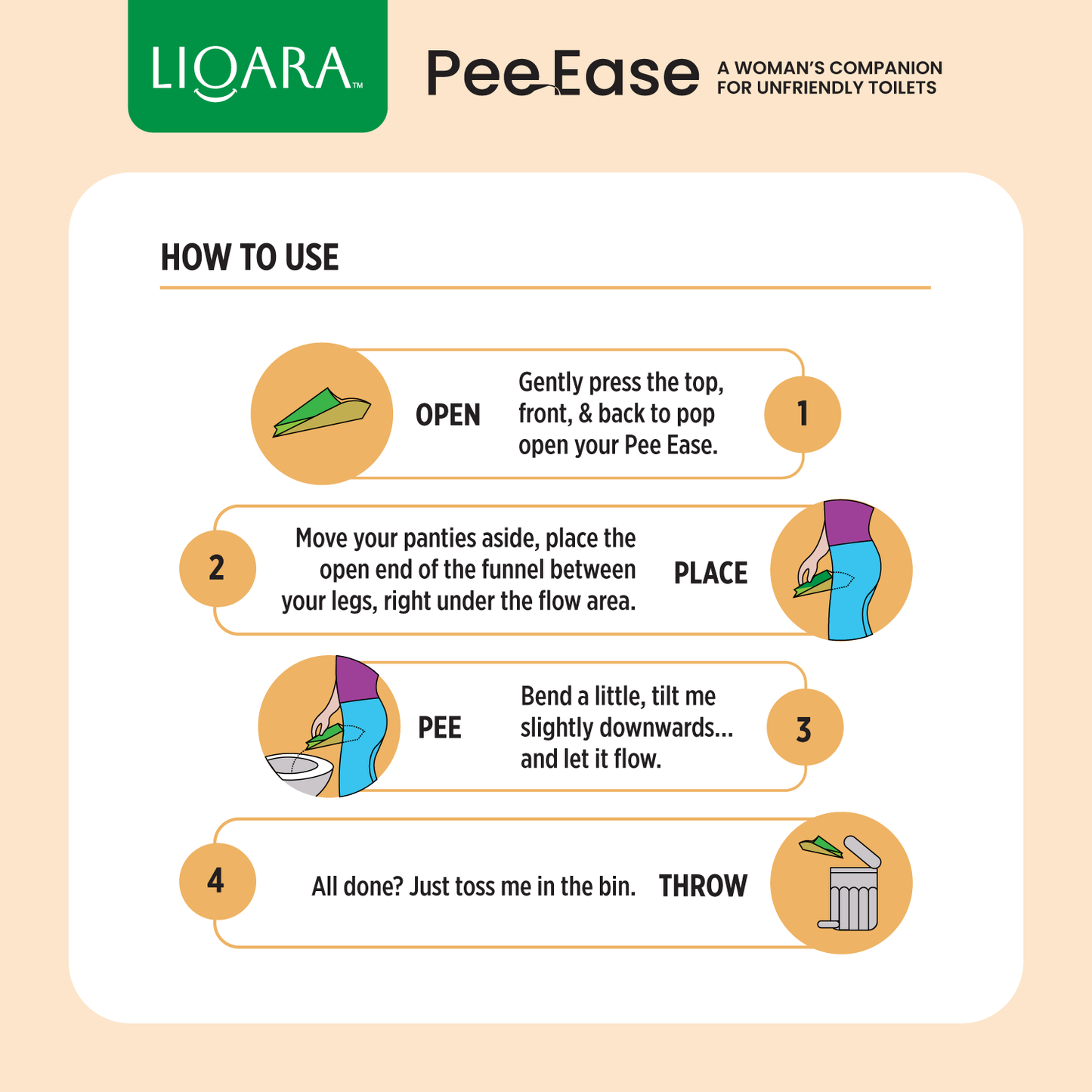 PeeEase Disposable Female Urination Device